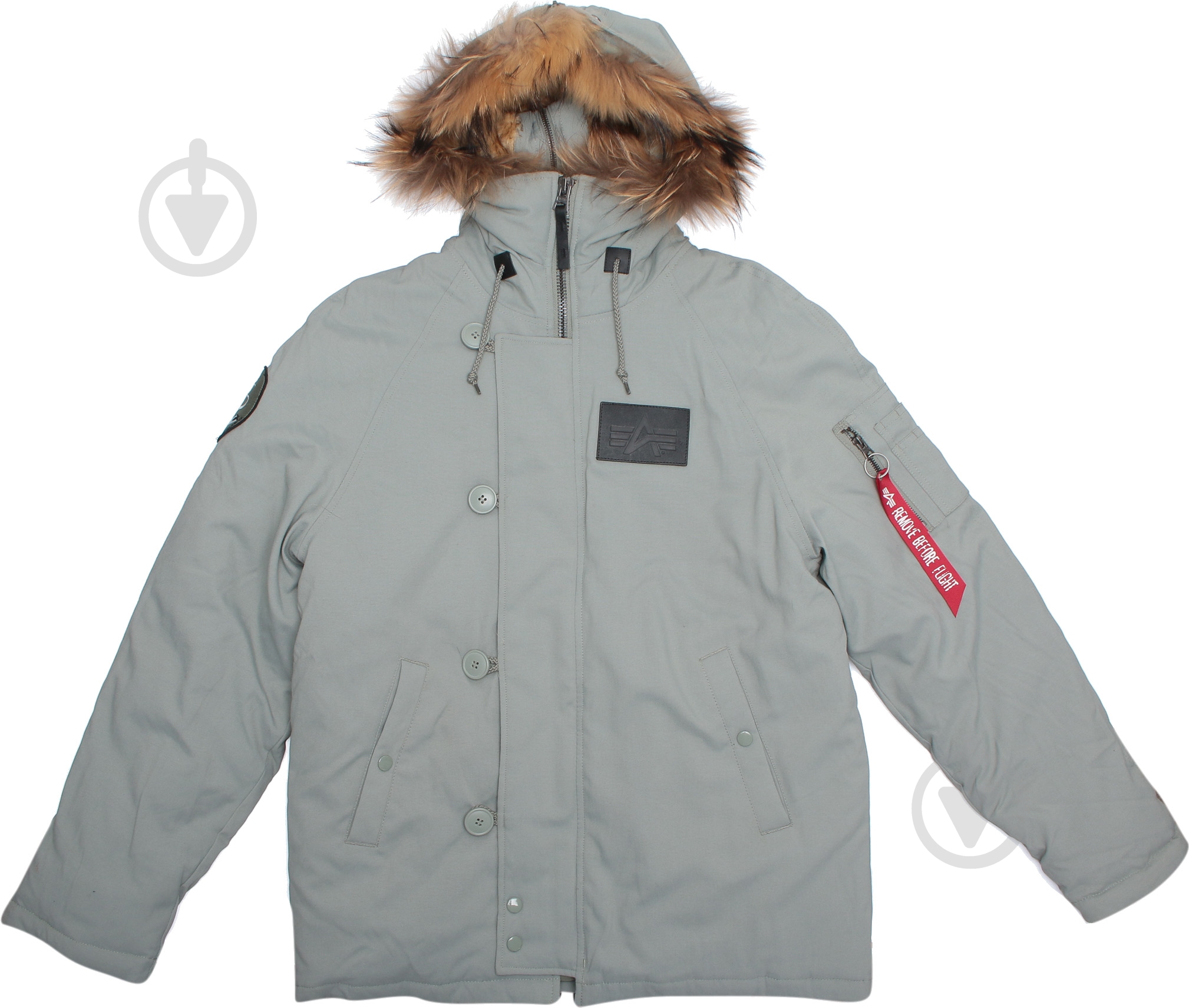 Куртка-парка мужская зимняя Alpha Industries N-2B Elevon AL-IND-N2B-EL-GR р.XL grey - фото 5