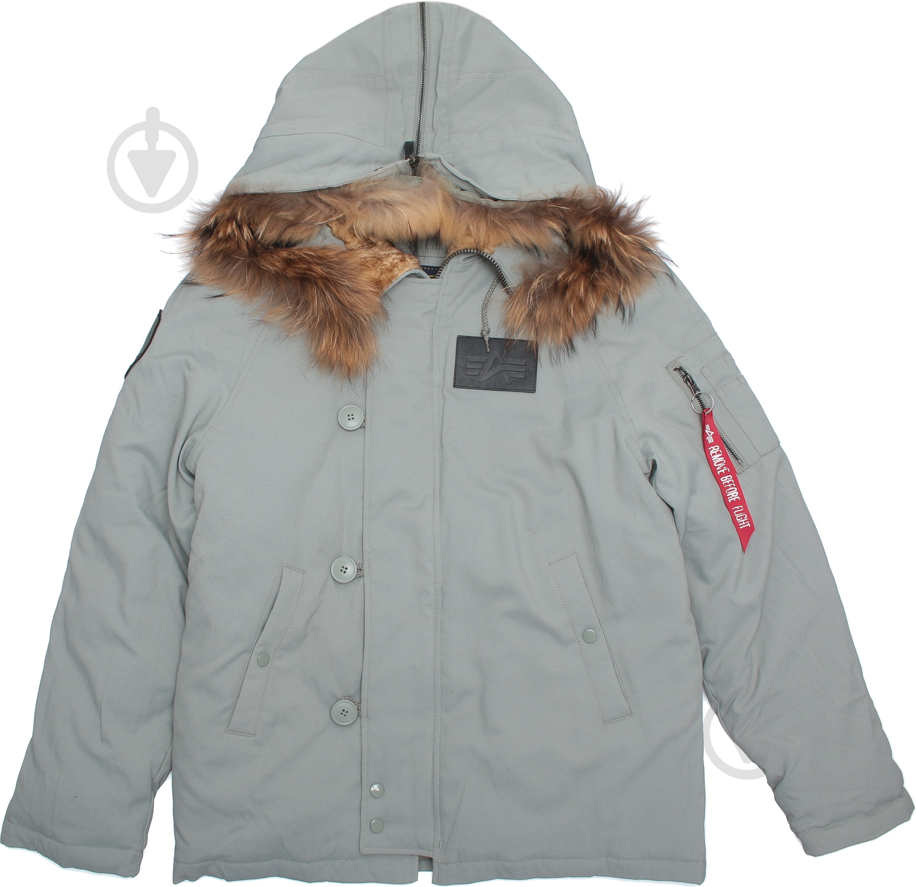 Куртка-парка мужская зимняя Alpha Industries N-2B Elevon AL-IND-N2B-EL-GR р.XL grey - фото 3