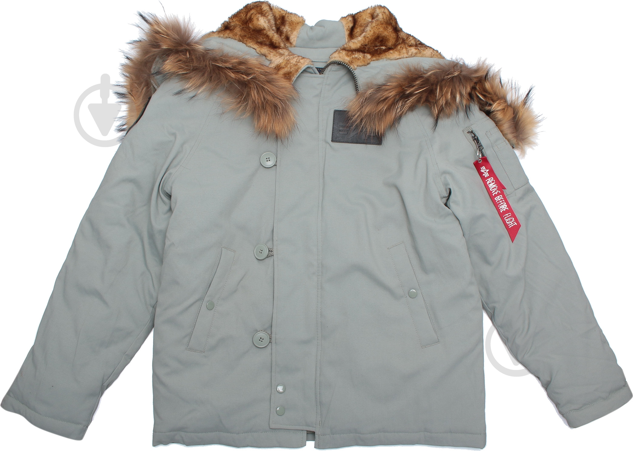 Куртка-парка мужская зимняя Alpha Industries N-2B Elevon AL-IND-N2B-EL-GR р.XL grey - фото 4