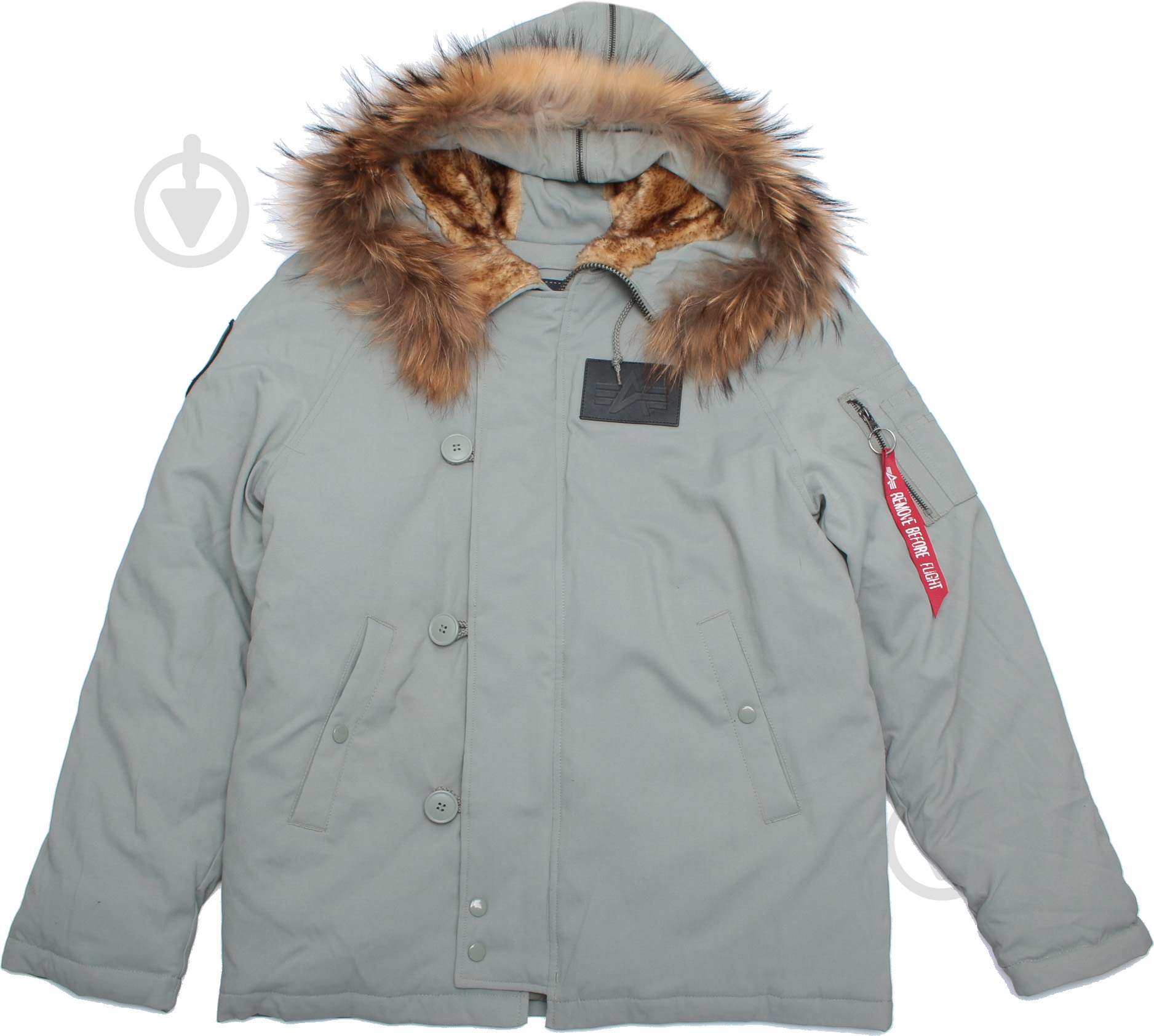 Куртка-парка мужская зимняя Alpha Industries N-2B Elevon AL-IND-N2B-EL-GR р.XL grey - фото 2