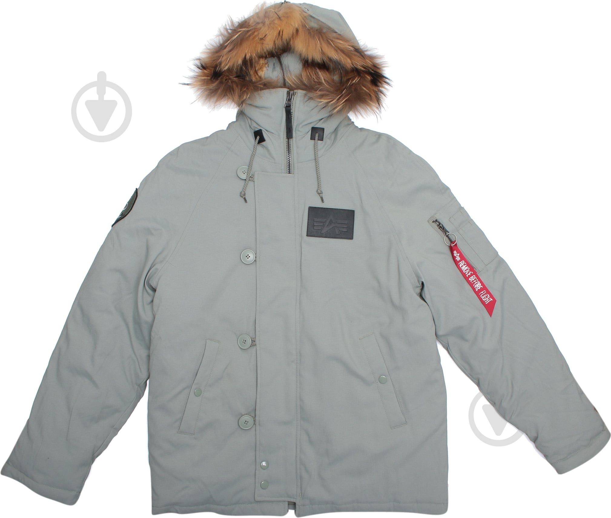 Куртка-парка мужская зимняя Alpha Industries N-2B Elevon AL-IND-N2B-EL-GR р.XXL grey - фото 5