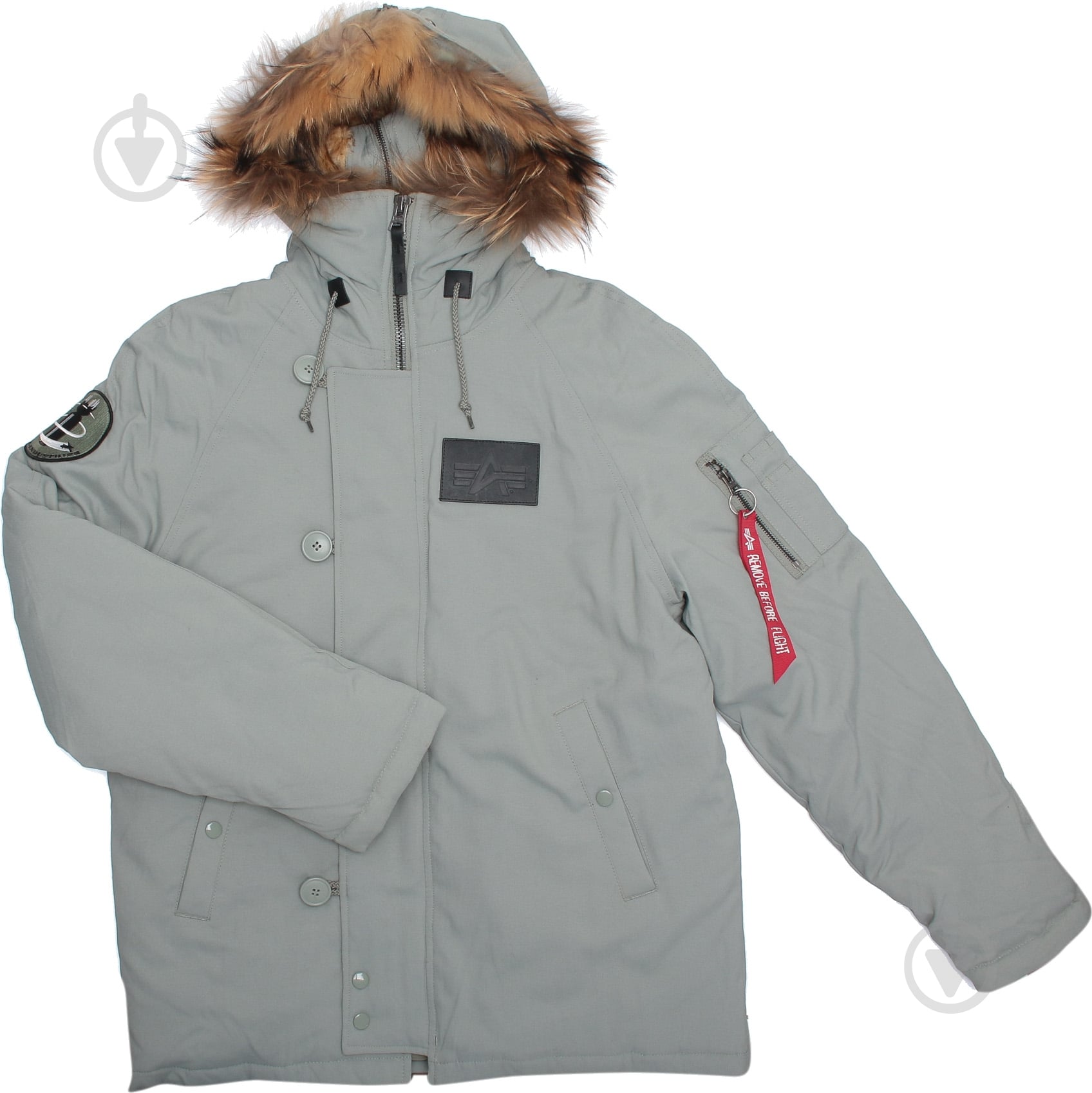 Куртка-парка мужская зимняя Alpha Industries N-2B Elevon AL-IND-N2B-EL-GR р.XXL grey - фото 1
