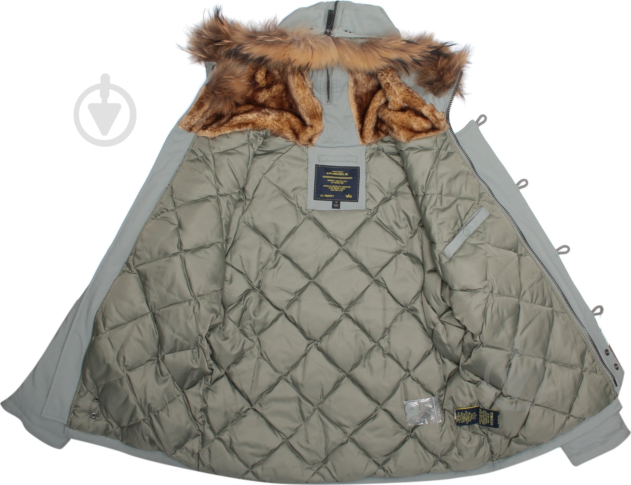 Куртка-парка мужская зимняя Alpha Industries N-2B Elevon AL-IND-N2B-EL-GR р.XXL grey - фото 8