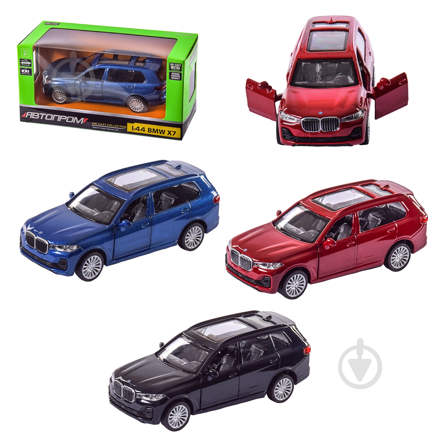 Автомодель Автопром 1:43 BMW X7 в ассортименте 4352 - фото 1