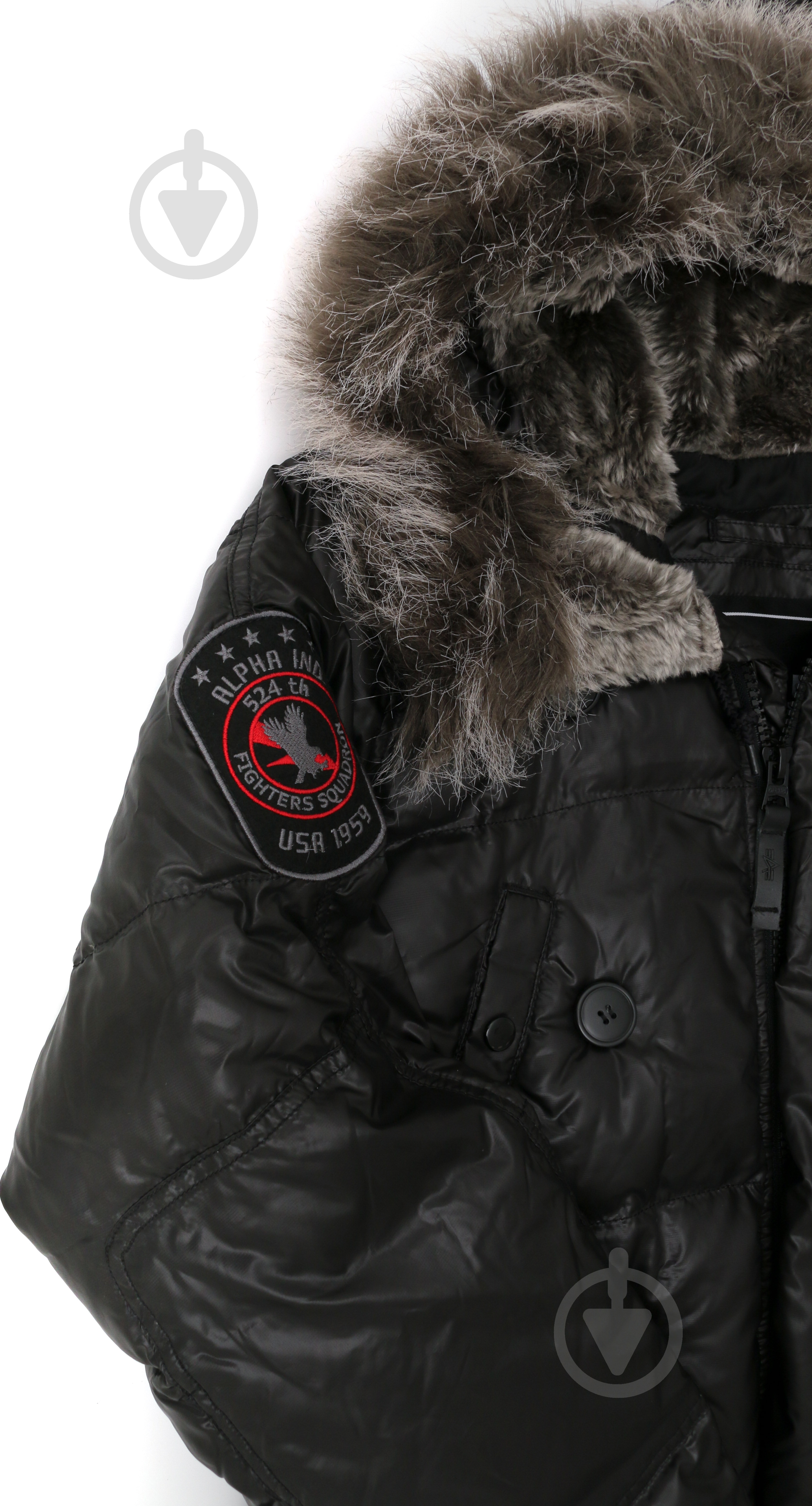 Куртка-парка мужская зимняя Alpha Industries N-3B Down AL-IND-N3B-D-BL р.S black - фото 2