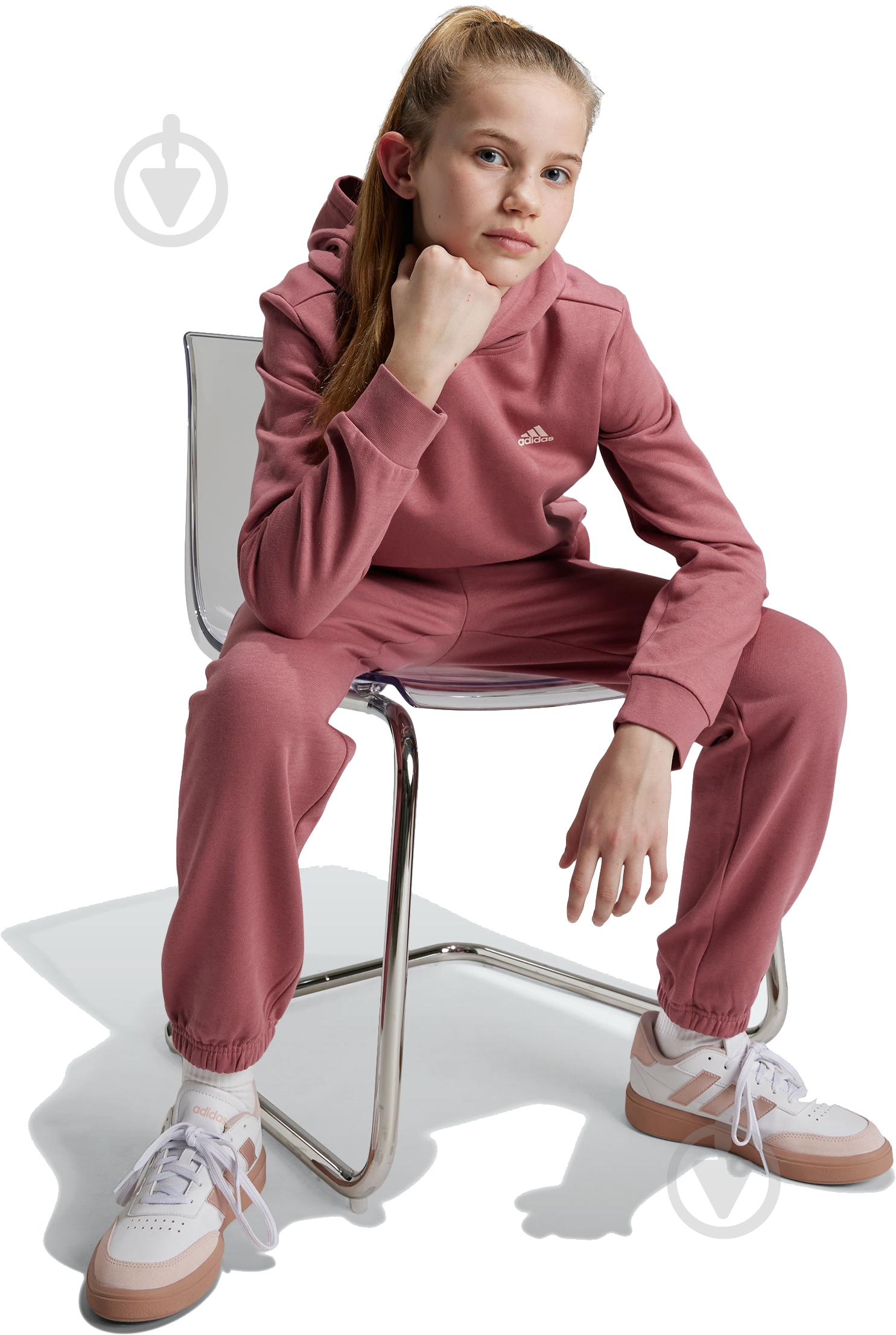 Джемпер Adidas J SL FC FL HD IX9509 р.152 червоний - фото 4