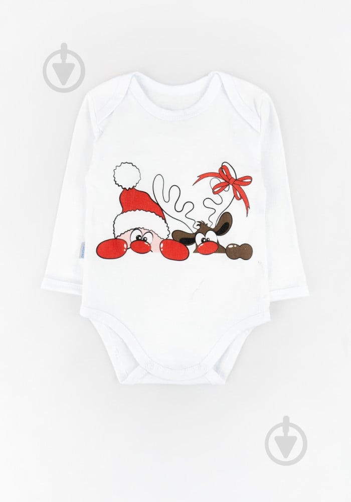Боді дитяче унісекс Dexter`s Christmas reindeer р.68 білий d104снт-б - фото 1 Боді дитяче унісекс Dexter`s Christmas reindeer р.68 білий d104снт-б - фото 1