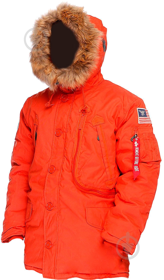 Куртка-парка мужская зимняя Alpha Industries Polar Jacket AL-IND-PJ-R р.XXXL red - фото 1