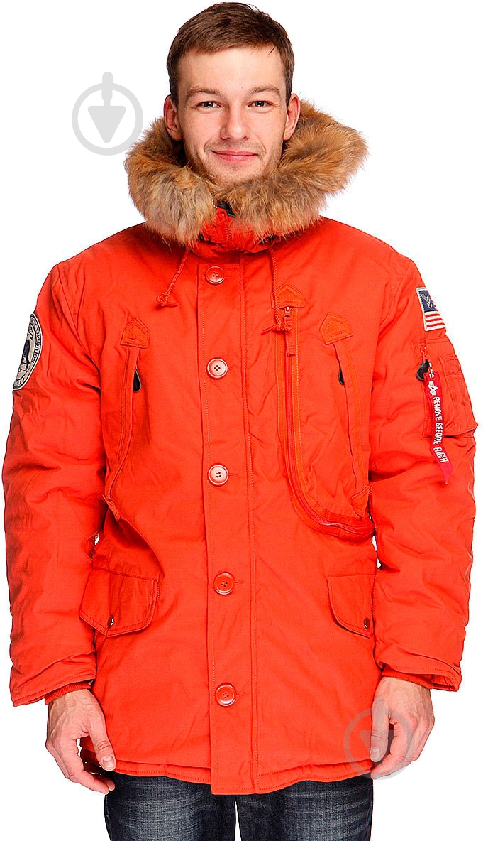 Куртка-парка мужская зимняя Alpha Industries Polar Jacket AL-IND-PJ-R р.XXXL red - фото 10