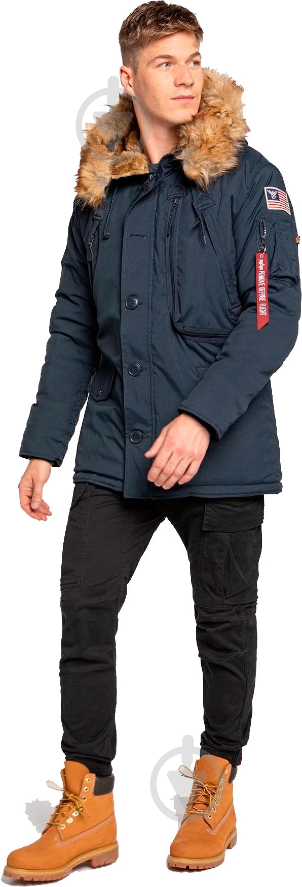 Куртка-парка мужская зимняя Alpha Industries Polar Jacket р.XXL navy - фото 7