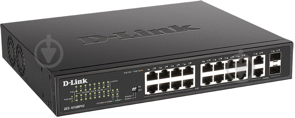 Коммутатор D-Link DES-1018MPV2 - фото 2