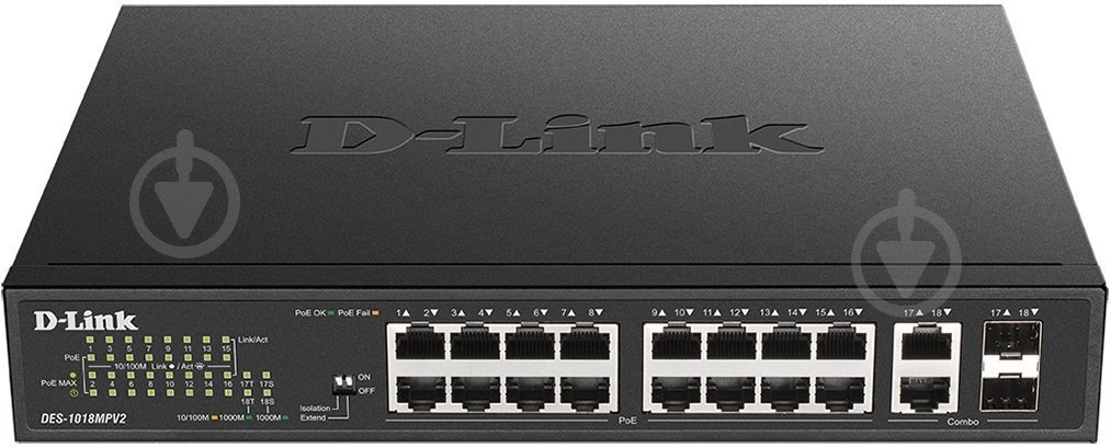 Коммутатор D-Link DES-1018MPV2 - фото 1