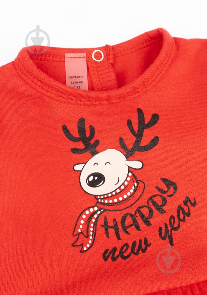 Боди для девочек для девочки Dexter`s Christmas reindeer р.74 белый d330-60 - фото 2 Боди для девочек для девочки Dexter`s Christmas reindeer р.74 белый d330-60 - фото 2