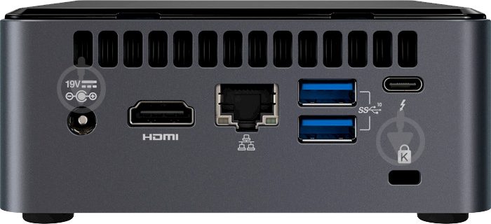 Неттоп Intel NUC 10 Performance (BXNUC10I3FNHN2) black/grey - фото 3