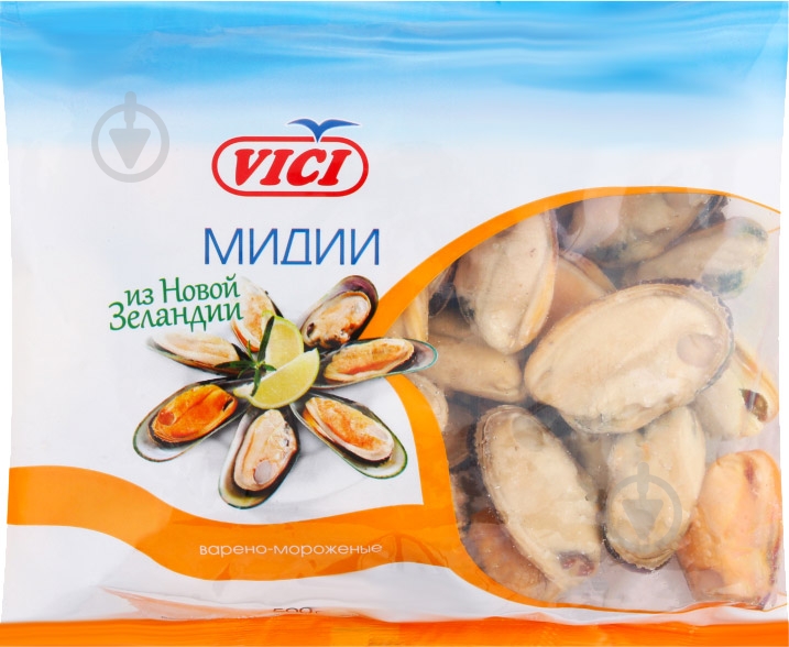 М'ясо мідій VICI з Нової Зеландії 500г 20% глазурі - фото 1