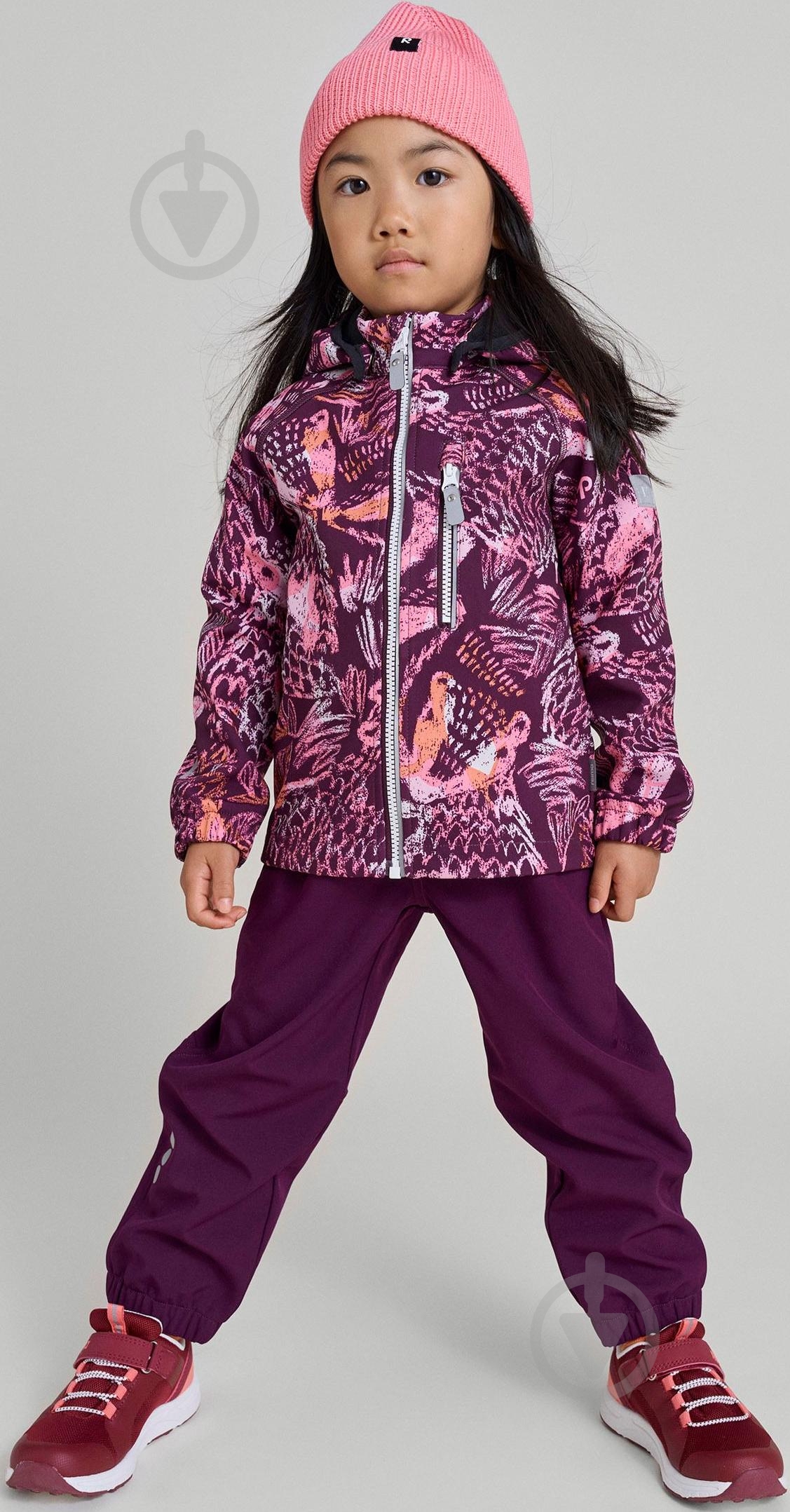 Куртка для девочек Reima Softshell Vantti р.110 темно-бордовый 5100009B-4963 - фото 9 Куртка для девочек Reima Softshell Vantti р.110 темно-бордовый 5100009B-4963 - фото 9