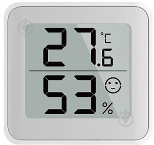 Термогігрометр цифровий YGH6222 білий - фото 1