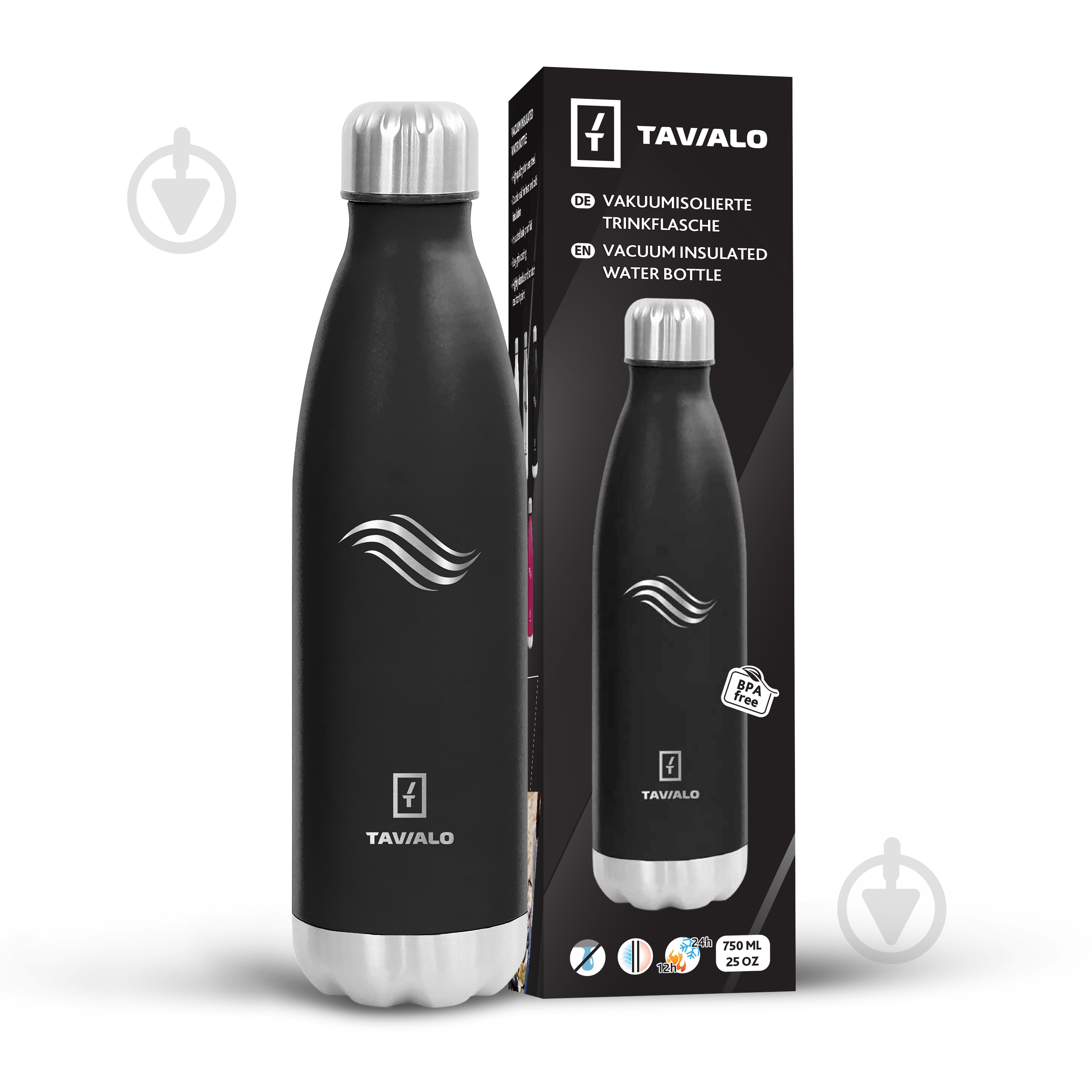 Термобутылка Tavialo 750 мл черный (191750101) - фото 4 Термобутылка Tavialo 750 мл черный (191750101) - фото 4