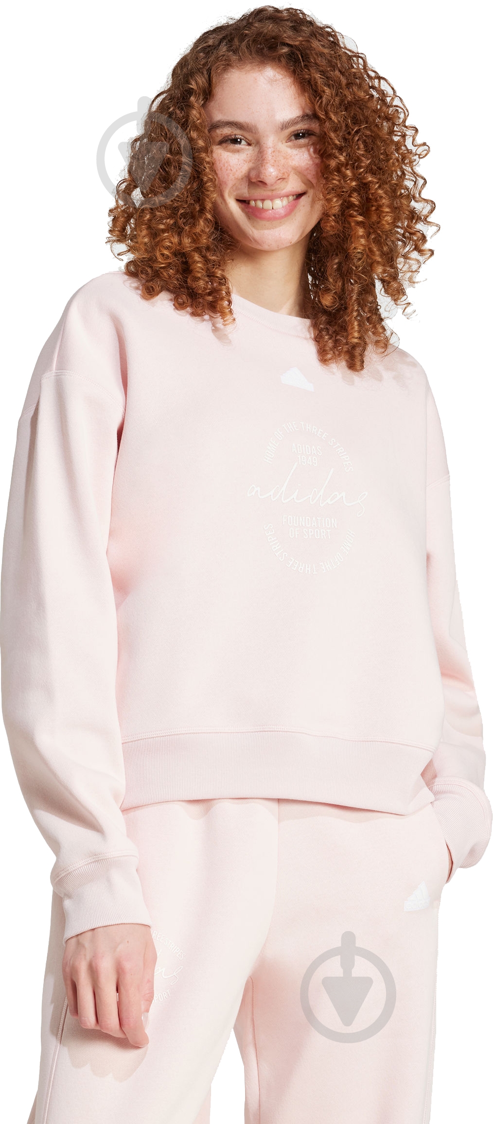 ᐉ Свитшот Adidas W BLUV Q3 SWT IY1455 р.L розовый • Купить в
