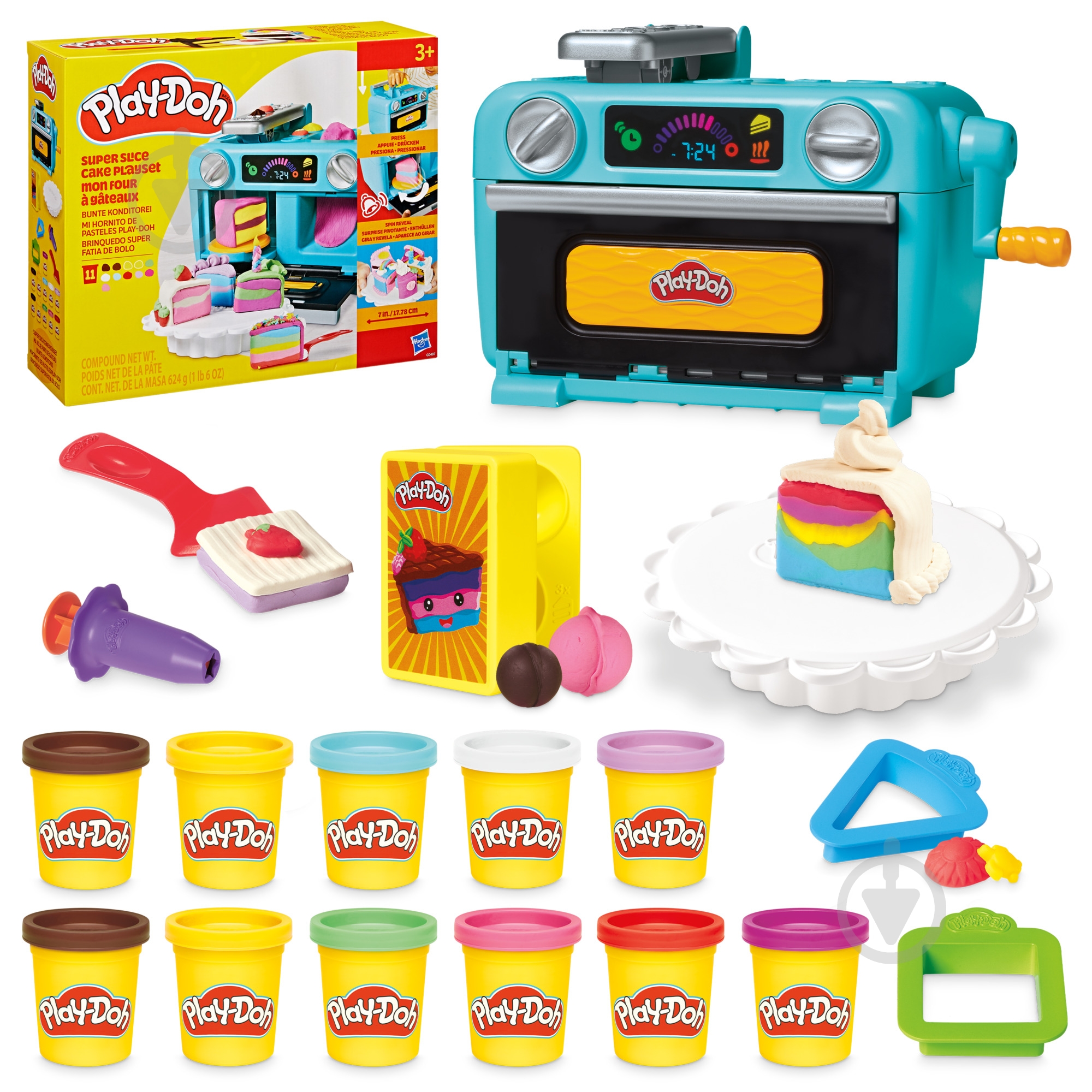 ᐉ Набір для творчості Play-Doh з масою для ліплення Супер торт