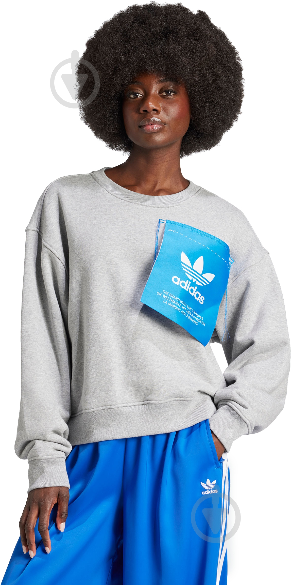 ᐉ Світшот Adidas KSENIA TAG SWT IW5666 р.L сірий • Краща ціна в