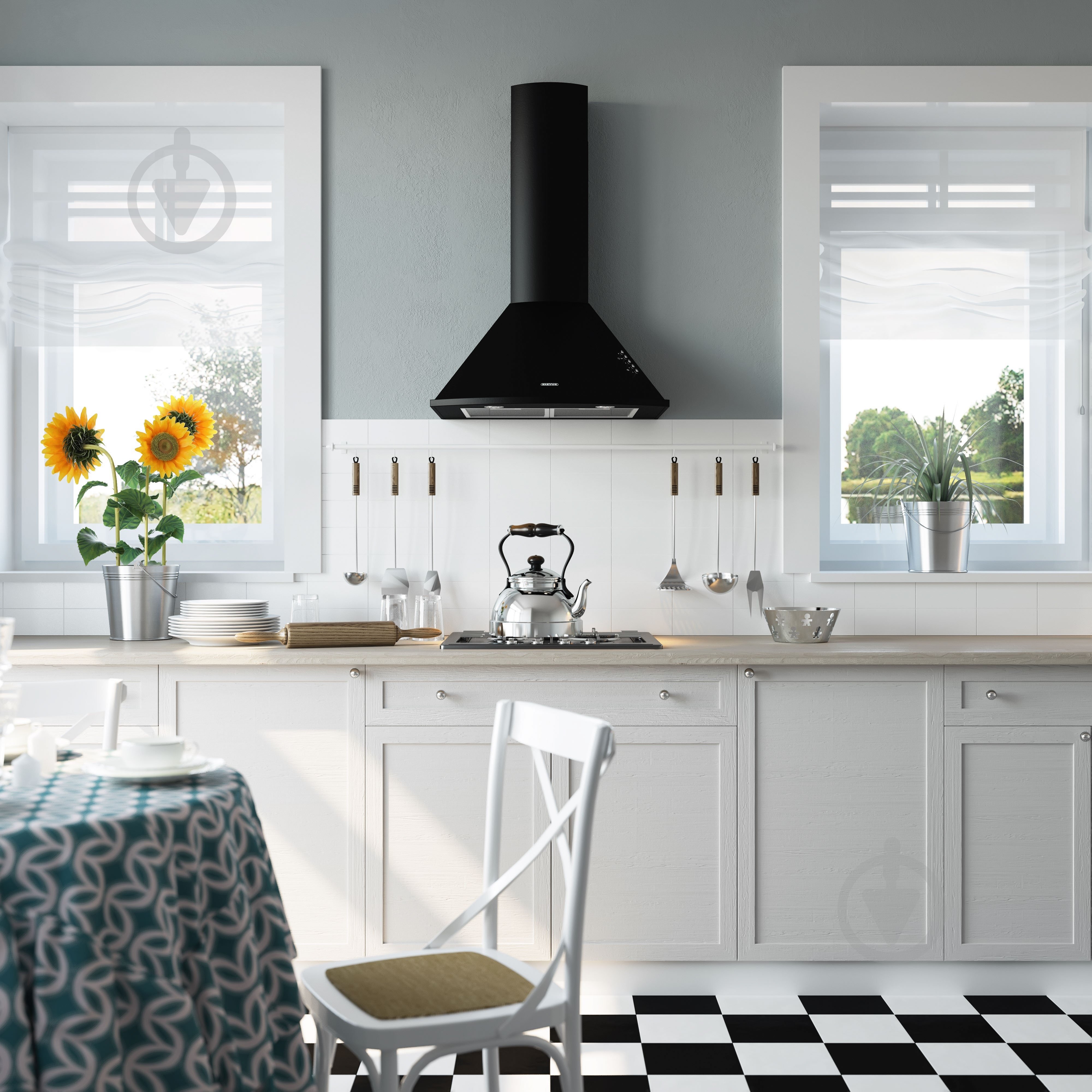 Вытяжка Eleyus Bora 1200 LED SMD 60 BL - фото 17