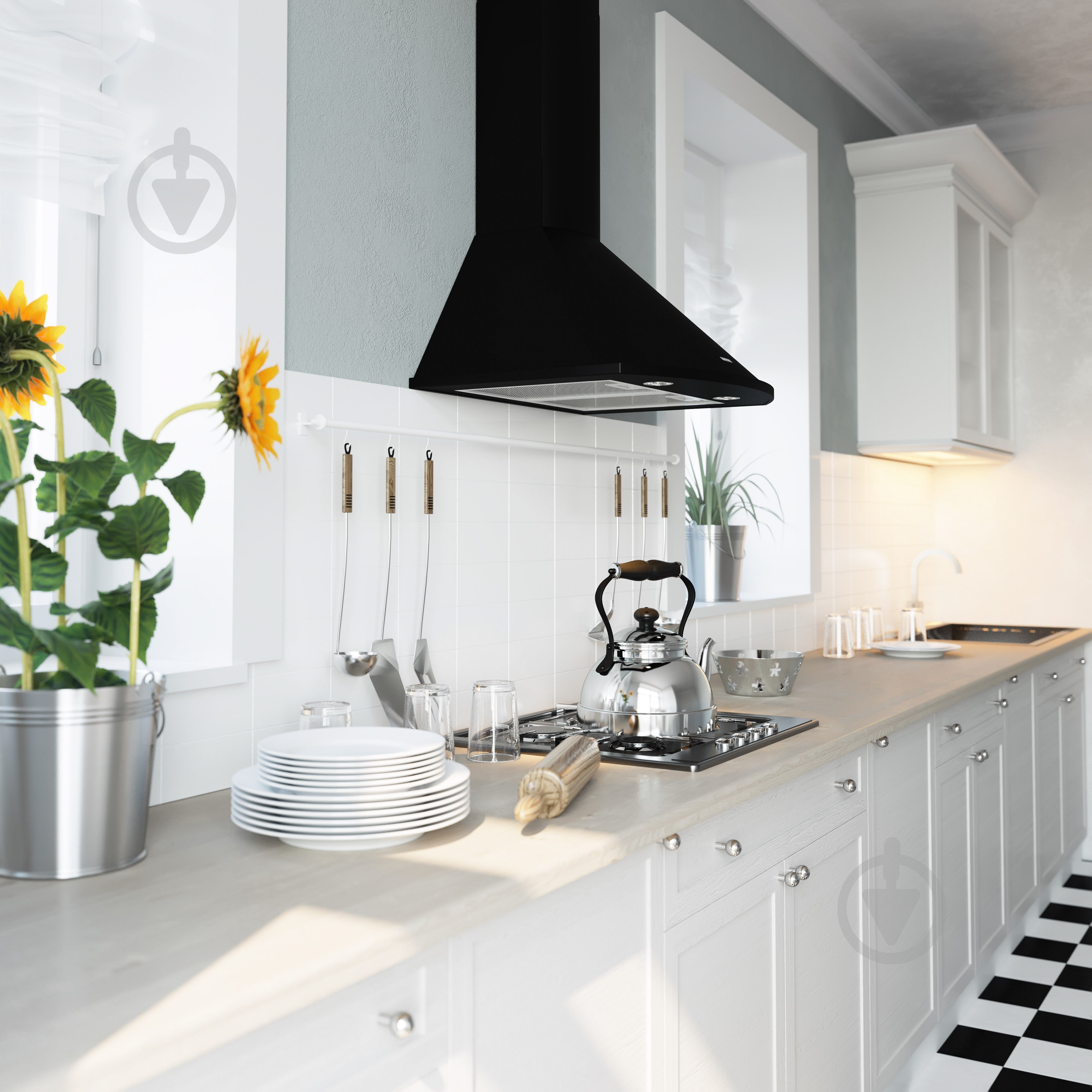 Вытяжка Eleyus Bora 1200 LED SMD 60 BL - фото 21