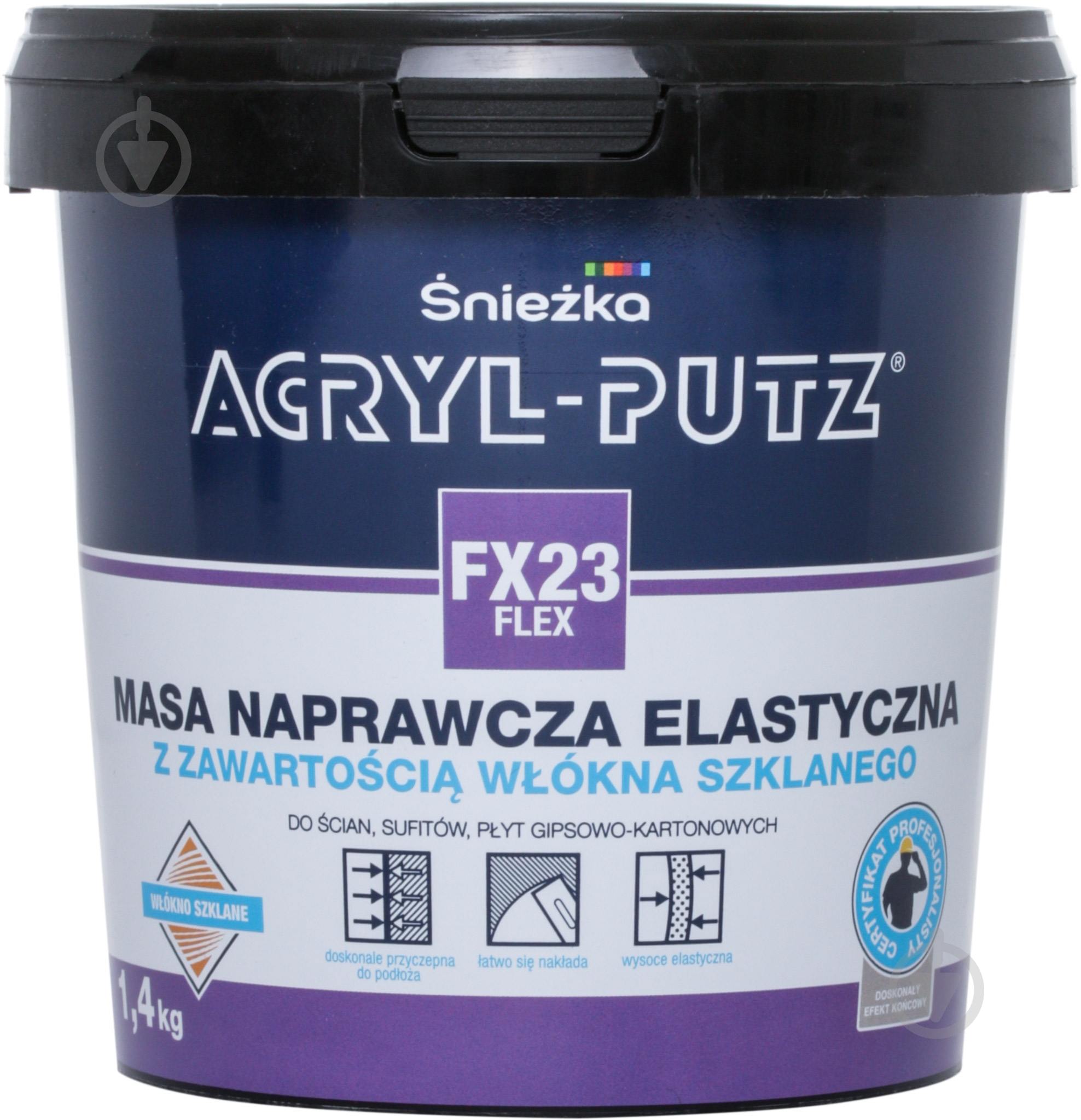 Шпаклевка Sniezka Acryl Putz Flex ремонтная эластичная 1,4 кг - фото 1 Шпаклевка Sniezka Acryl Putz Flex ремонтная эластичная 1,4 кг - фото 1