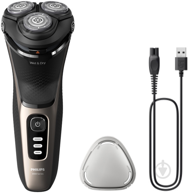 Тример Philips Nose trimmer series 3000 NT3650/16 + Електробритва S3242/12 — фото 3