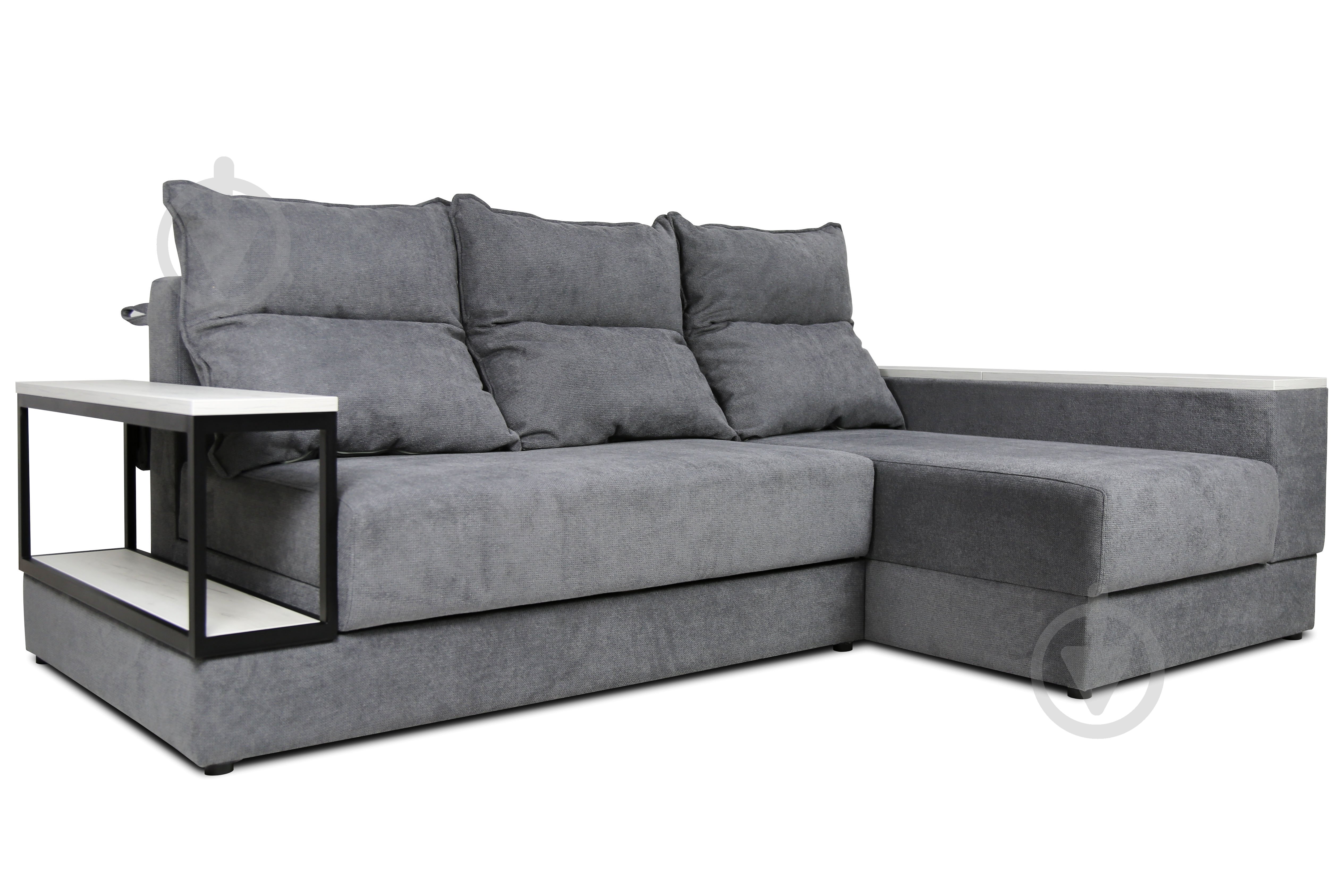Диван кутовий VECTOR EP-GRT UD правий сірий 2610x1720x870 мм - фото 2