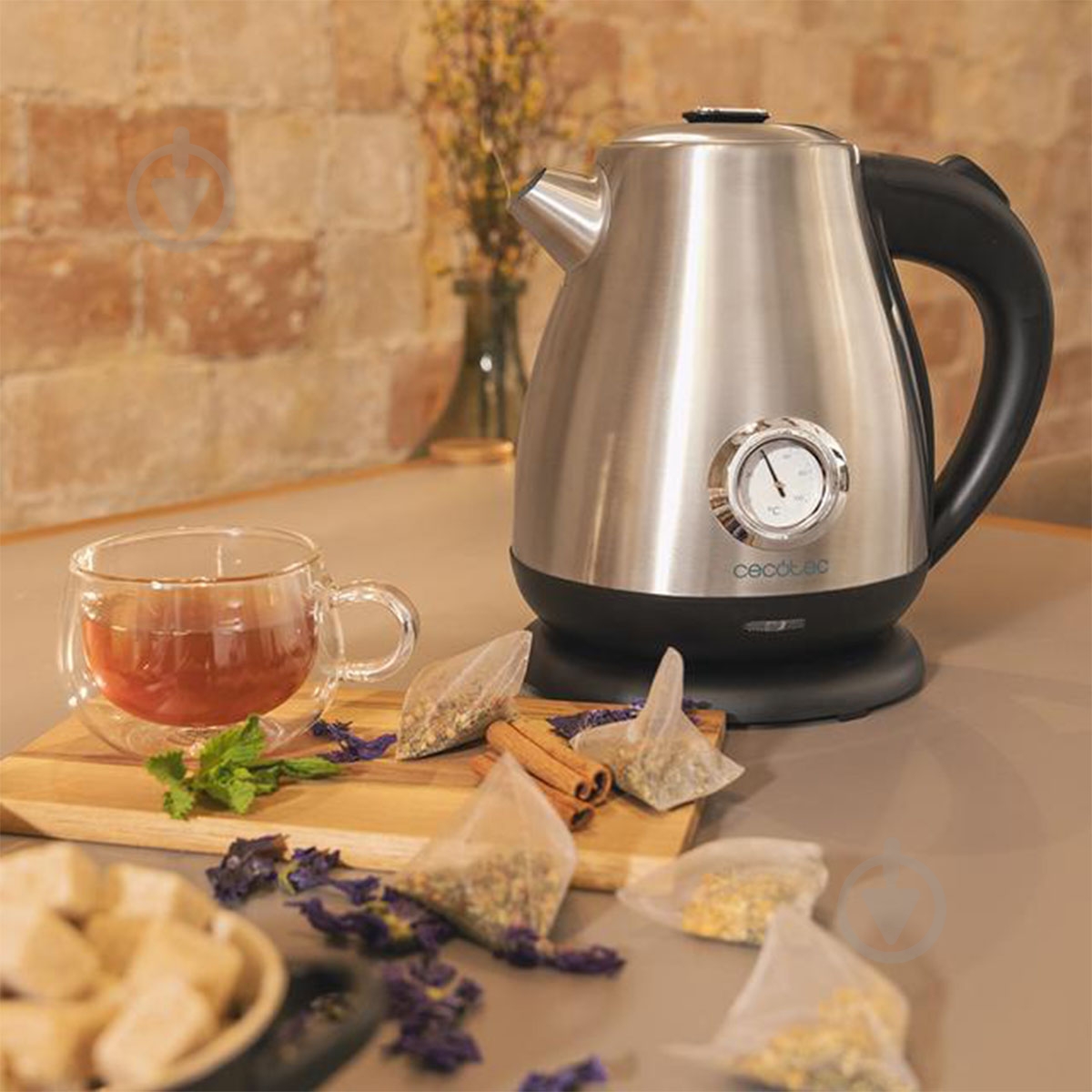 Электрочайник CECOTEC ThermoSense 620 Retro Steel - фото 4