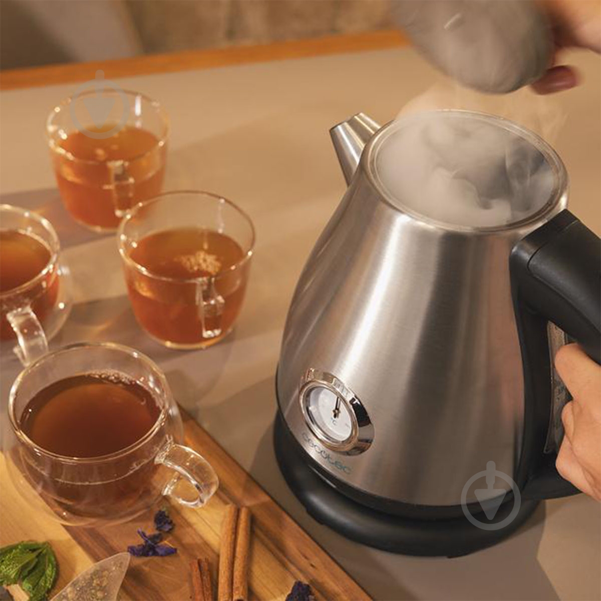 Электрочайник CECOTEC ThermoSense 620 Retro Steel - фото 5