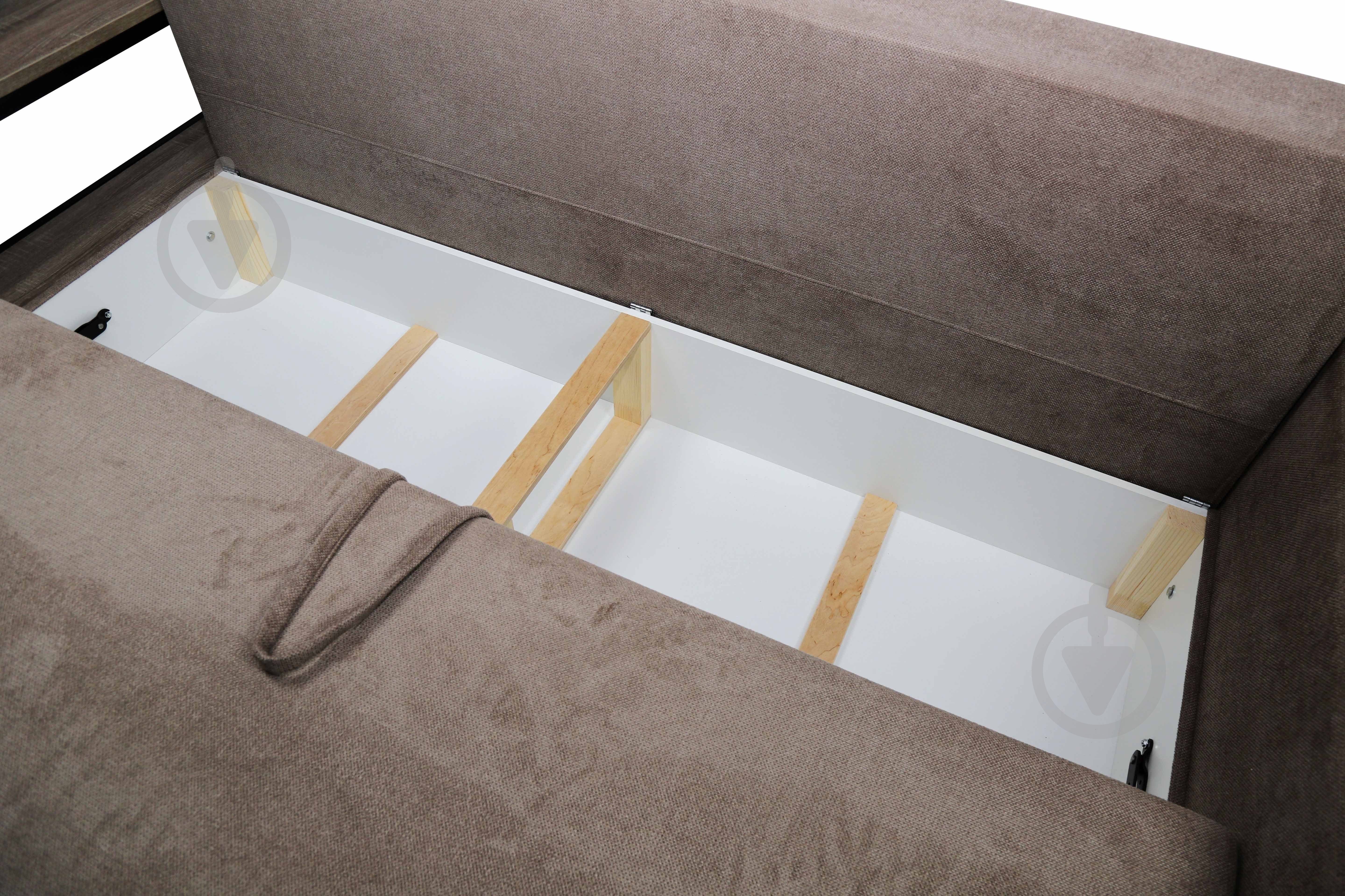 Диван прямой EP-GRT Line коричневый 2530x1100x870 мм - фото 4