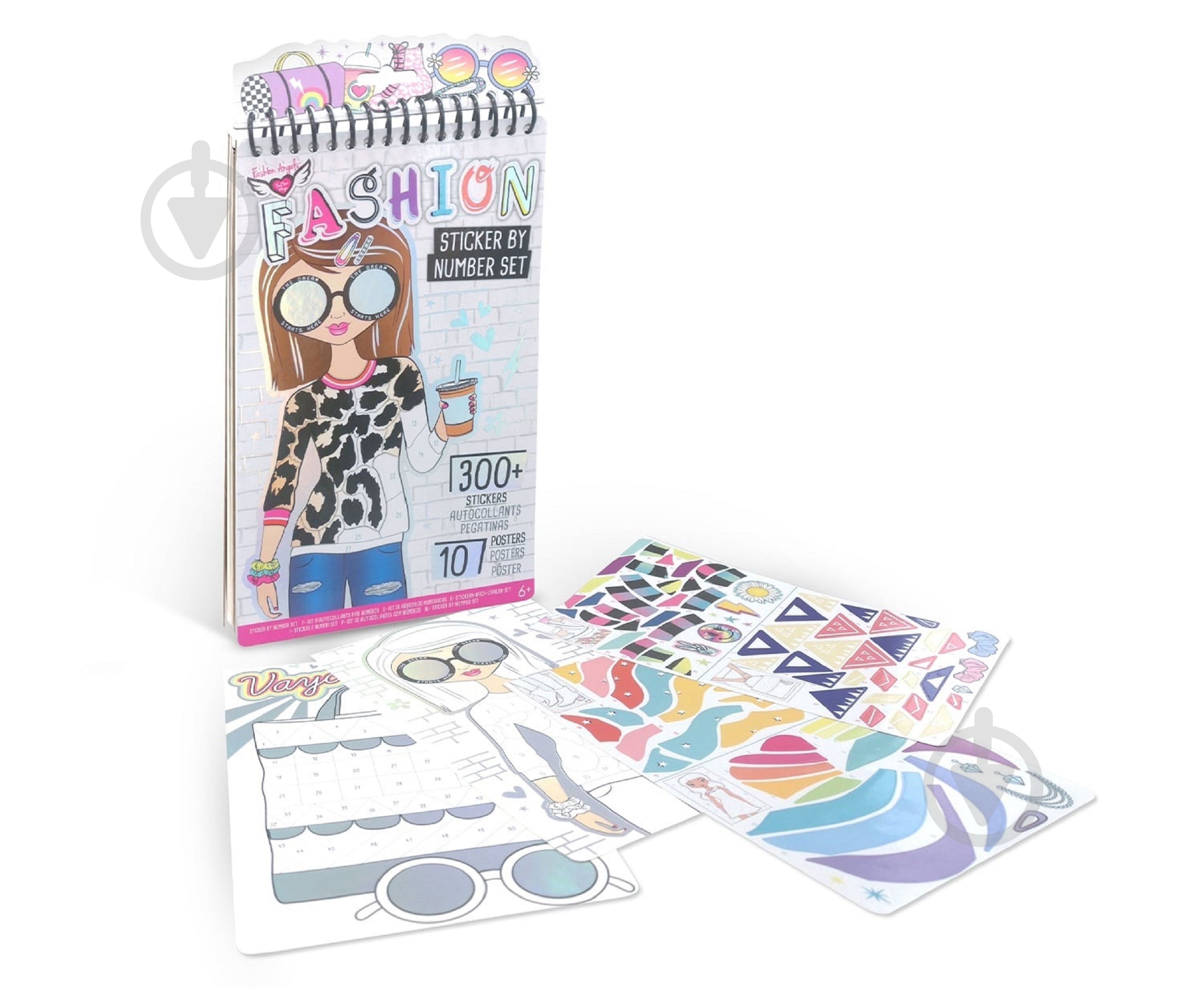 Набор для творчества Fashion с наклейками по номерам Crayola - фото 1