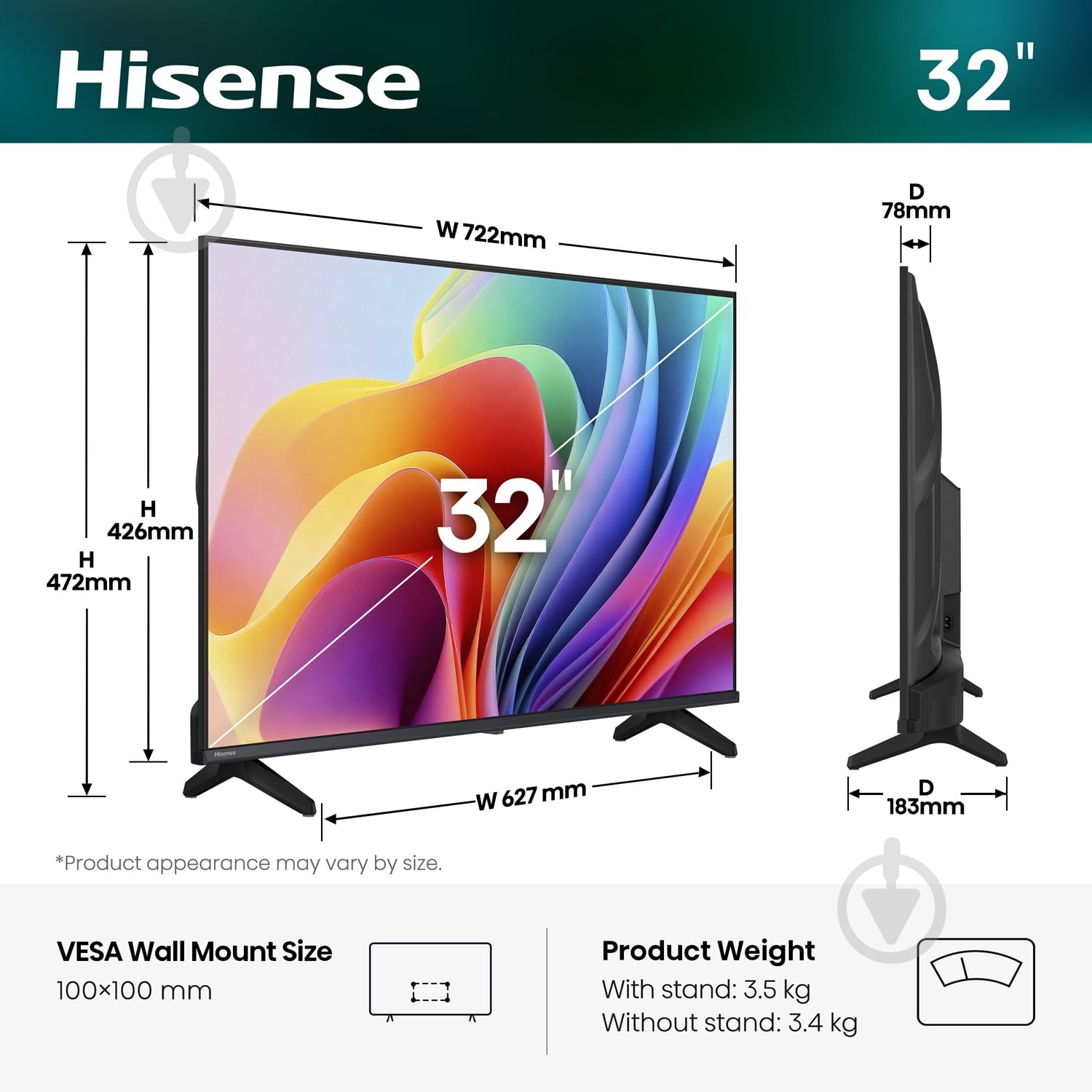 Телевизор Hisense 32A4S - фото 13