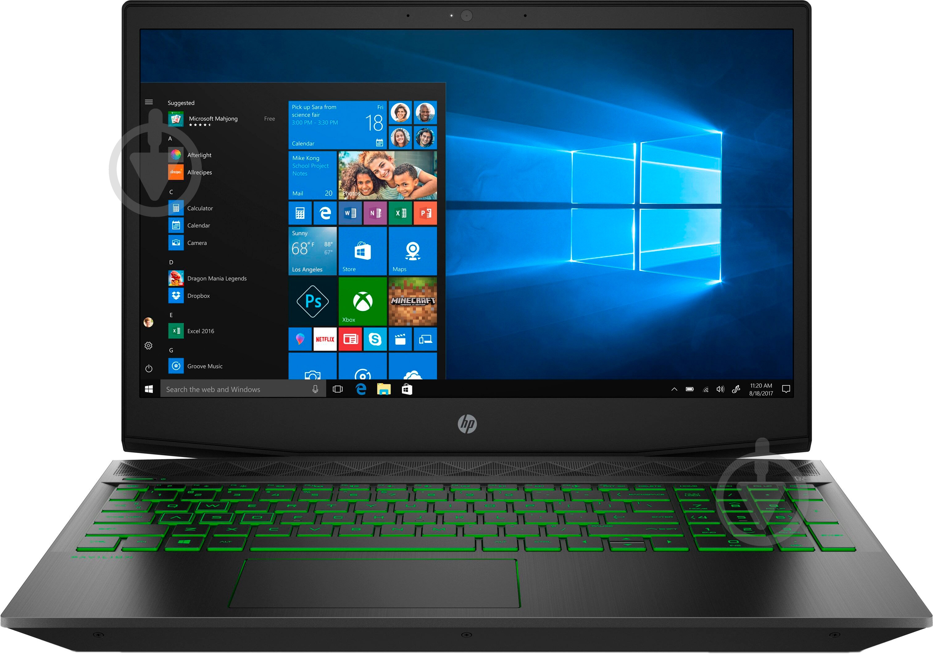 Ноутбук HP Pavilion 15 Gaming 15,6 (4B0U7EA) black - фото 1