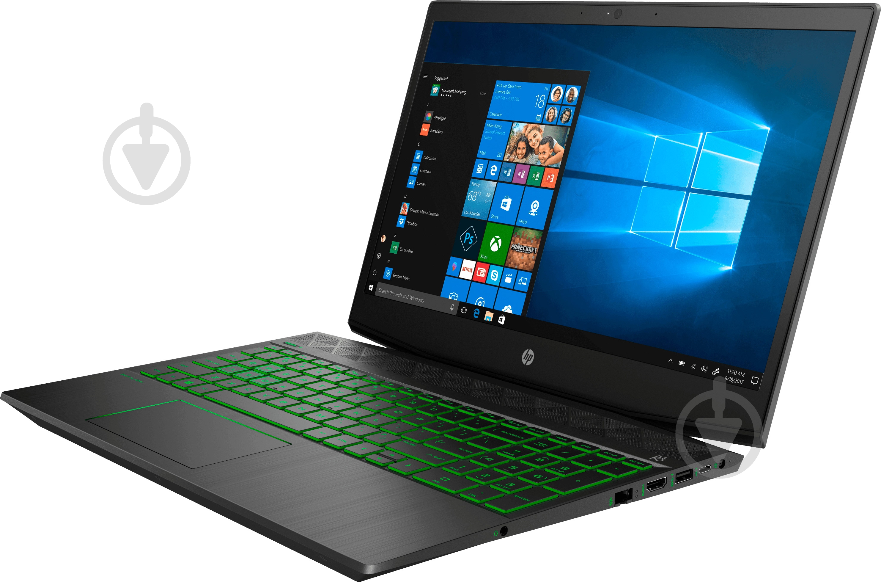 Ноутбук HP Pavilion 15 Gaming 15,6 (4B0U7EA) black - фото 2