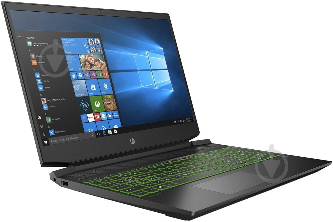Ноутбук HP 15 Gaming 15-ec 15,6 (4B0U9EA) black - фото 2