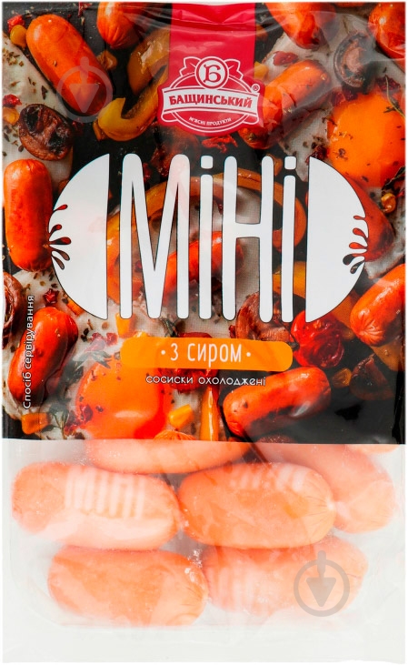 Сосиски мини с сыром 1 кат. н/в 350 г - фото 1