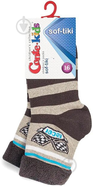Шкарпетки дитячі для дівчатокдля хлопчиків Conte-Kids SOF-TIK 231 р.16 бежевий - фото 1
