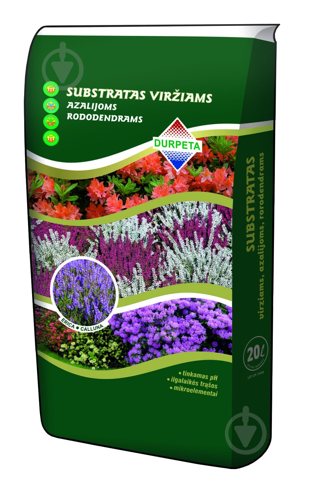 Субстрат торфяной Durpeta для вереска 20 л - фото 1