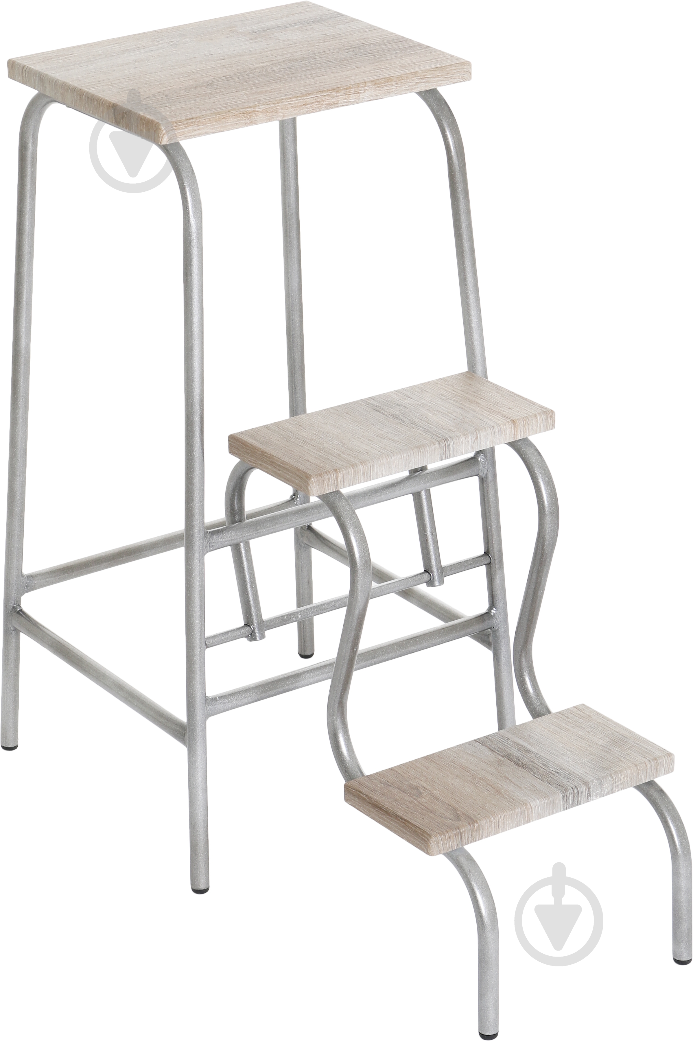 Табурет-лестница секвойя / серый - фото 1