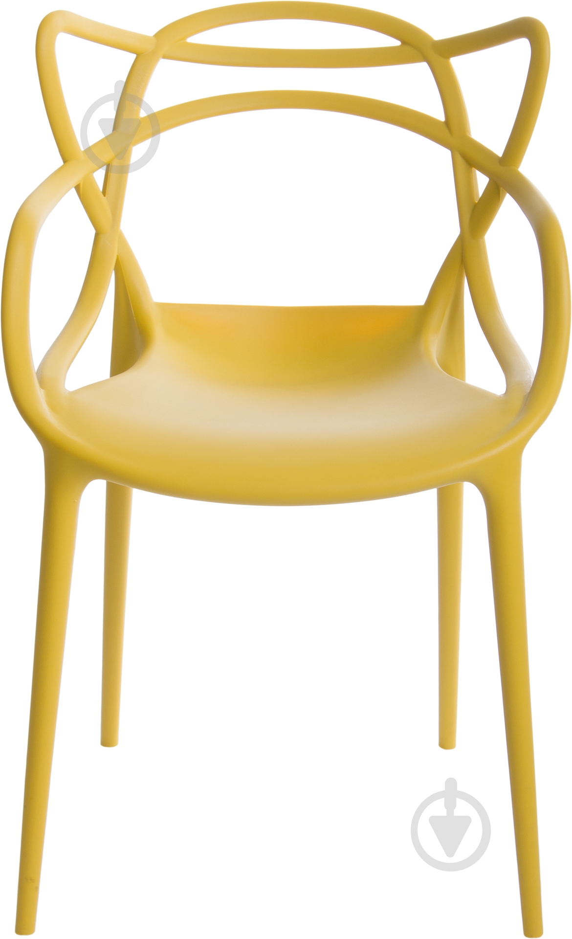 Стул обеденный с подлокотниками АС-006 желтый желтый/желтый - фото 2 Стул обеденный с подлокотниками АС-006 желтый желтый/желтый - фото 2