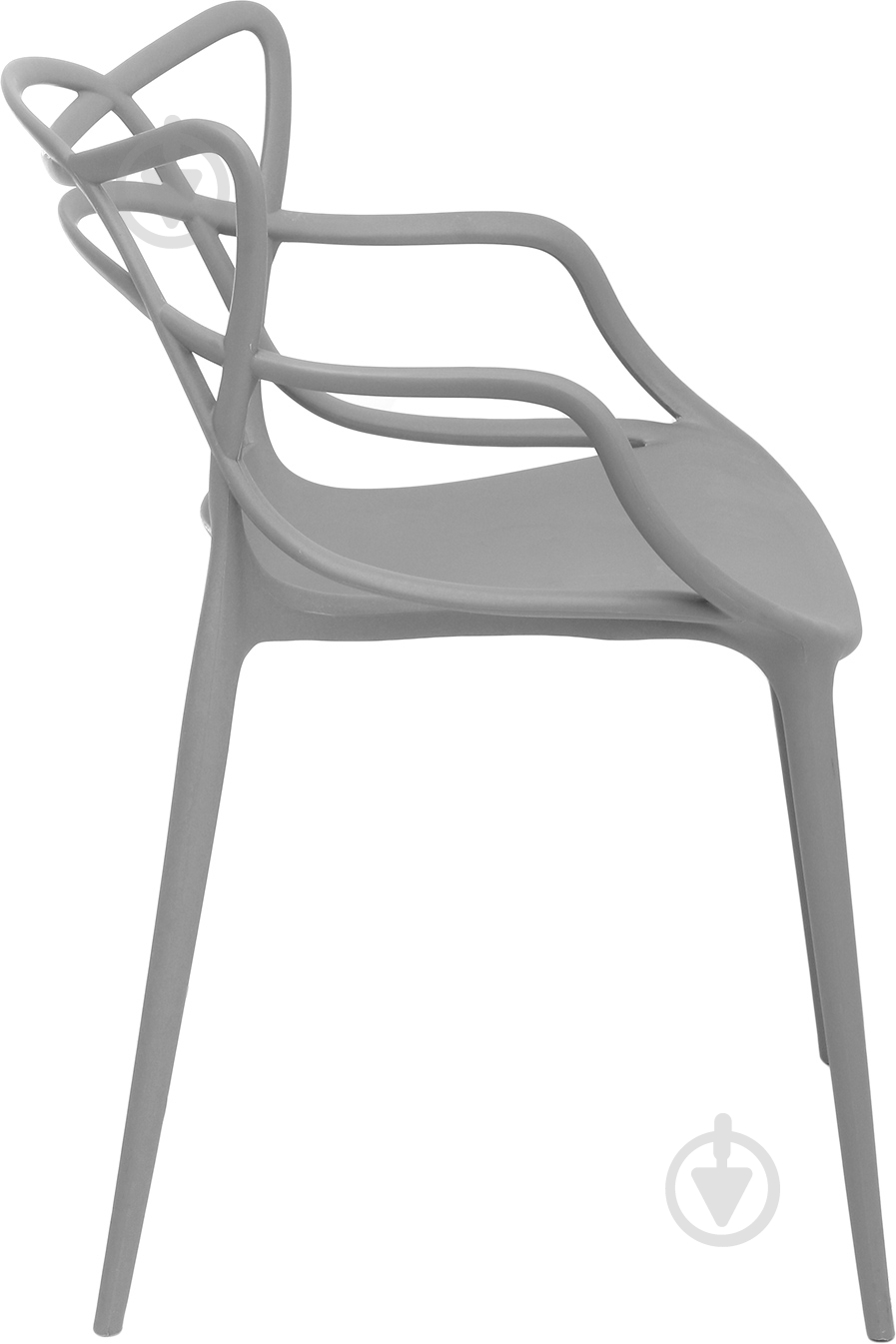 Стул обеденный с подлокотниками АС-006 серый серый/серый - фото 3