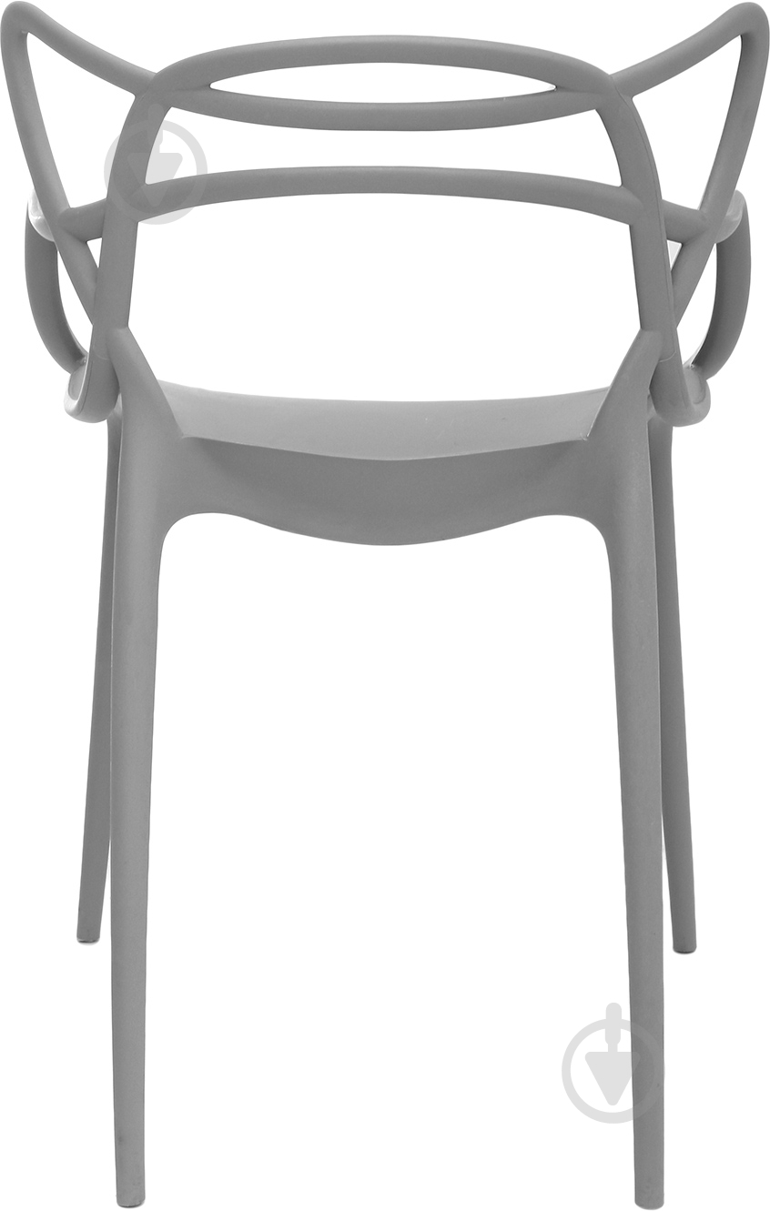 Стул обеденный с подлокотниками АС-006 серый серый/серый - фото 4
