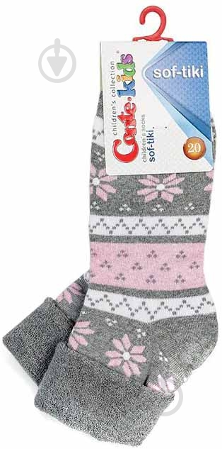 Шкарпетки дитячі для дівчаток Conte-Kids SOF-TIK 230 р.20 сірий - фото 1