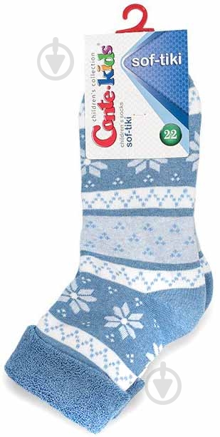 Носки детские для мальчиков Conte-Kids SOF-TIK 230 р.22 голубой - фото 1