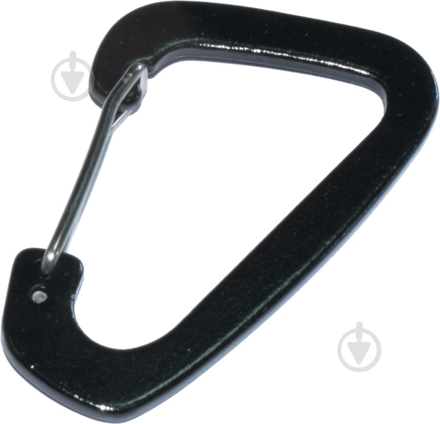 Карабін алюмінієвий з важелем 3x40x64 мм 3 мм алюміній 1 шт. - фото 2