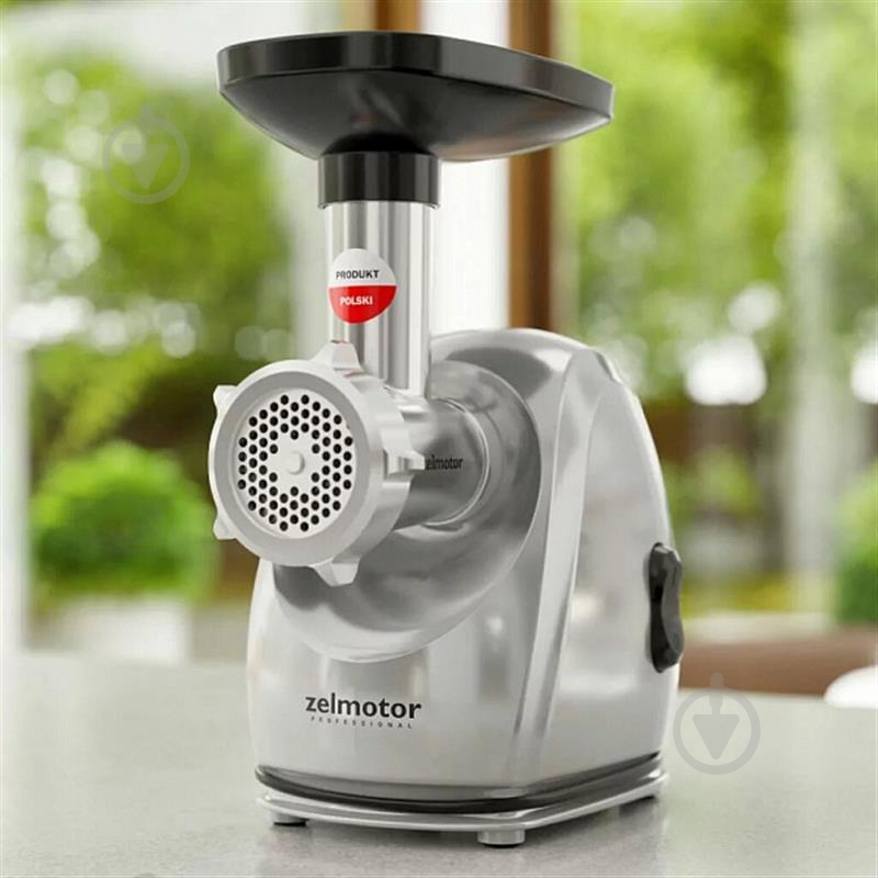 Мясорубка Zelmotor 489.8 UA Silver - фото 2