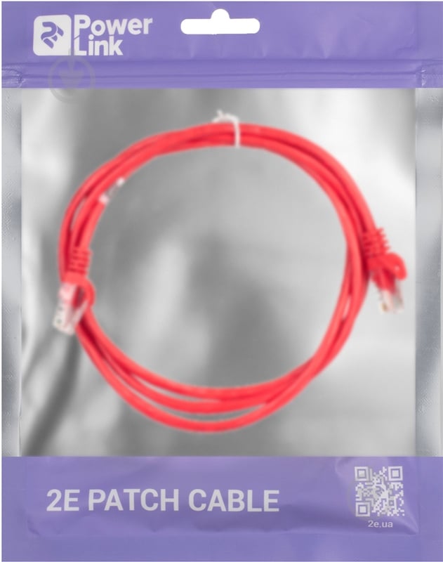 Патч-корд 2E Cat 5e UTP 26AWG 2E-PC5ECA-150RD 1,5 м червоний - фото 3 Патч-корд 2E Cat 5e UTP 26AWG 2E-PC5ECA-150RD 1,5 м червоний - фото 3